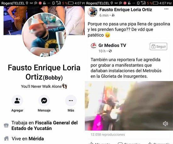 Destituyen a empleado de la FiscalÃ­a de YucatÃ¡n por comentarios misÃ³ginos