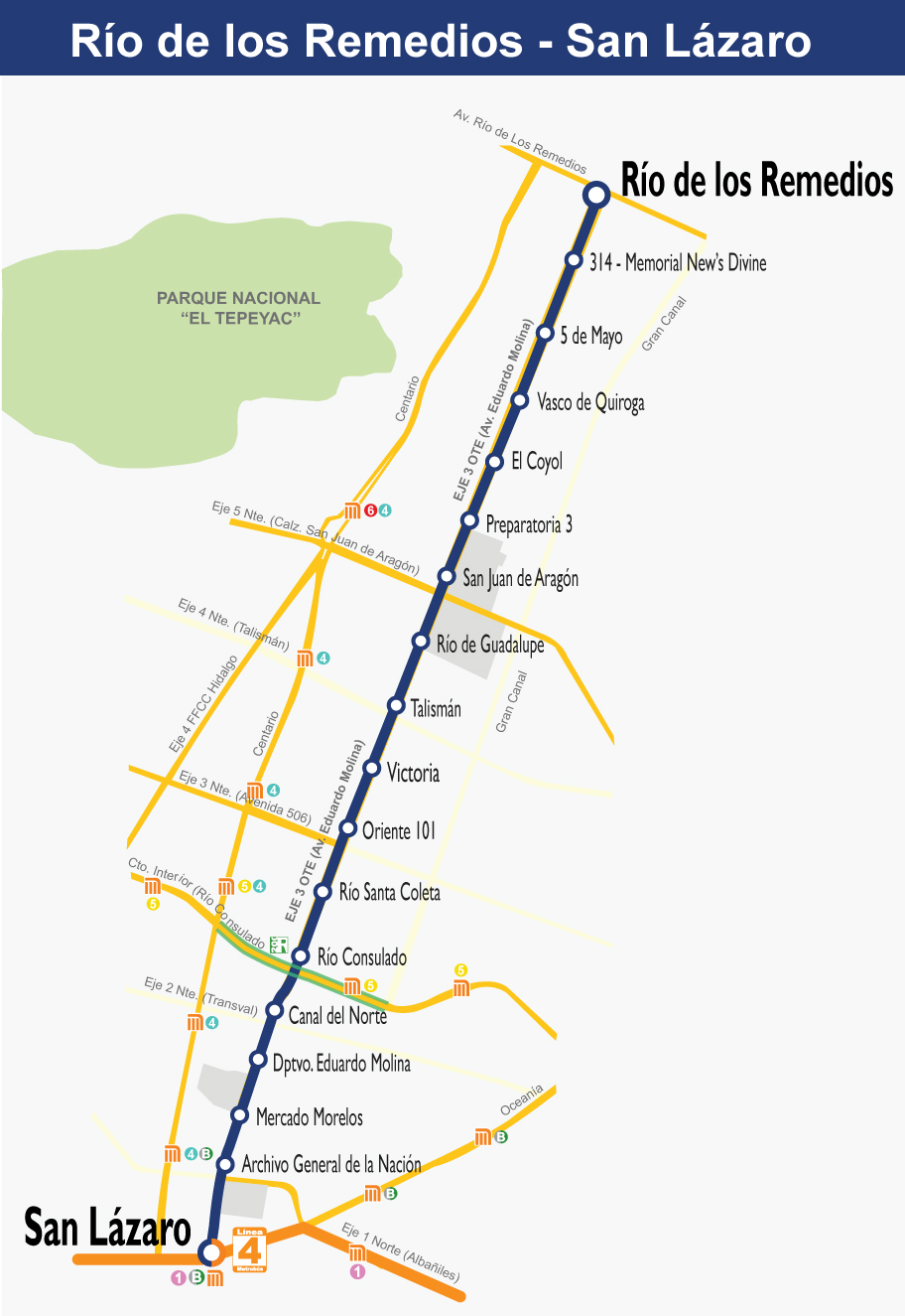 Resultado de imagen para linea 5 del metrobus