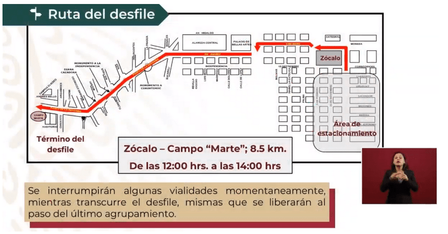 ¿Habrá cierres viales en CDMX por el desfile del 20 de noviembre?