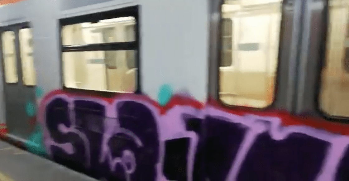 graffiti-vandalizan-tren-nuevo-metro-pantitlan-video-fotos