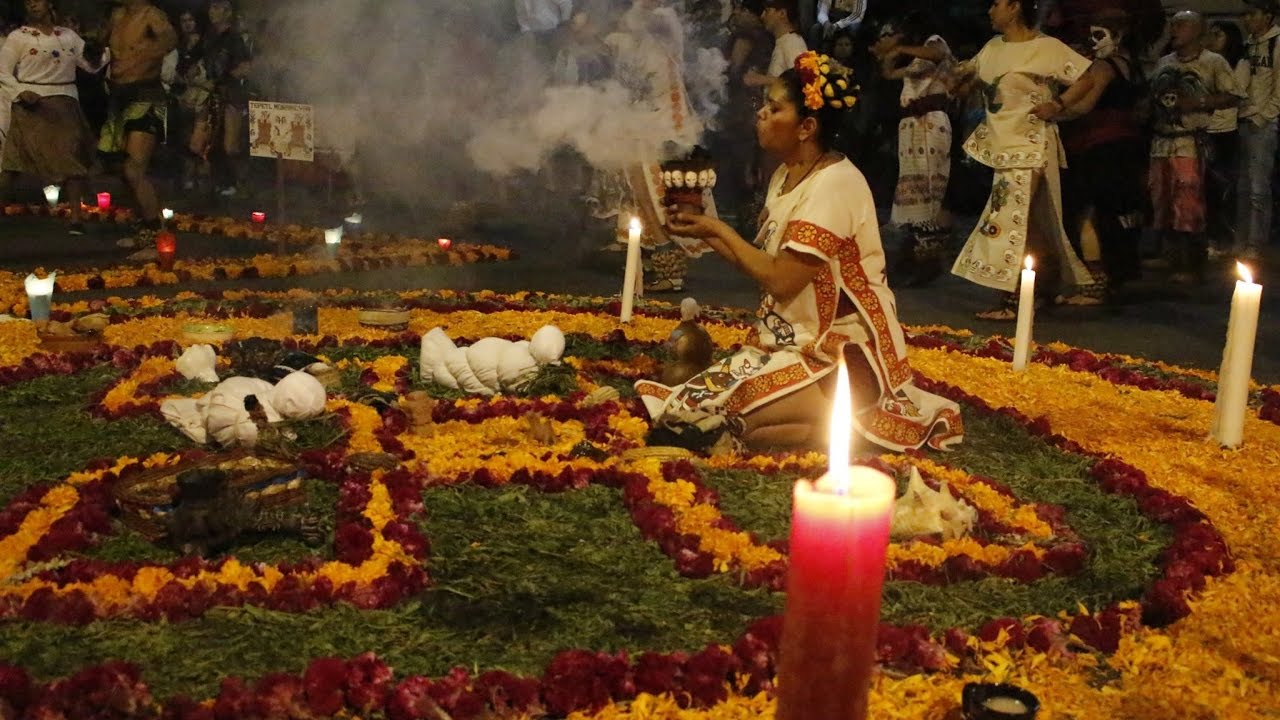 Ofrenda prehispánica Micailhuitl (Festividad de día de muertos) - YouTube